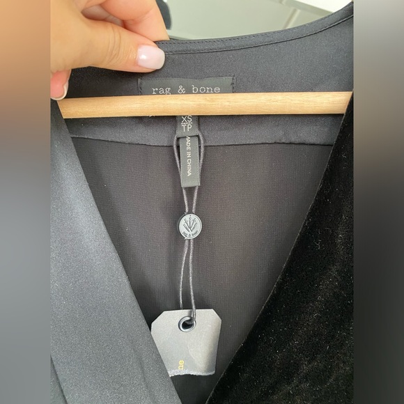 RAG & BONE Victor silk/velvet dress XS - Picture 8 of 10